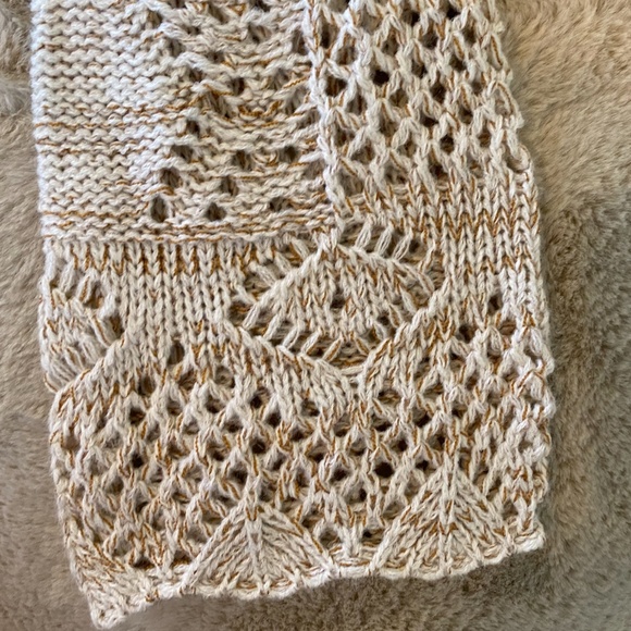 Altar'd State Oatmeal Cardigan with Fringe - Picture 3 of 6